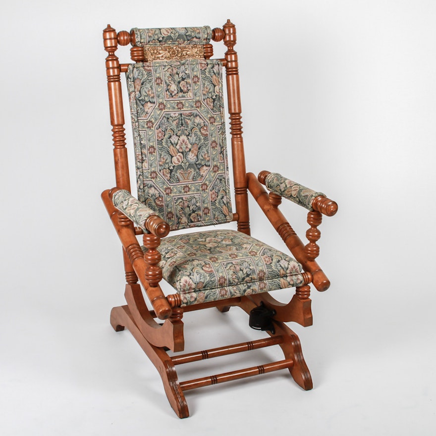 Antique Victorian Platform Rocker Circa 1880 : EBTH - Antique Victorian Platform Rocker Circa 1880 : EBTH