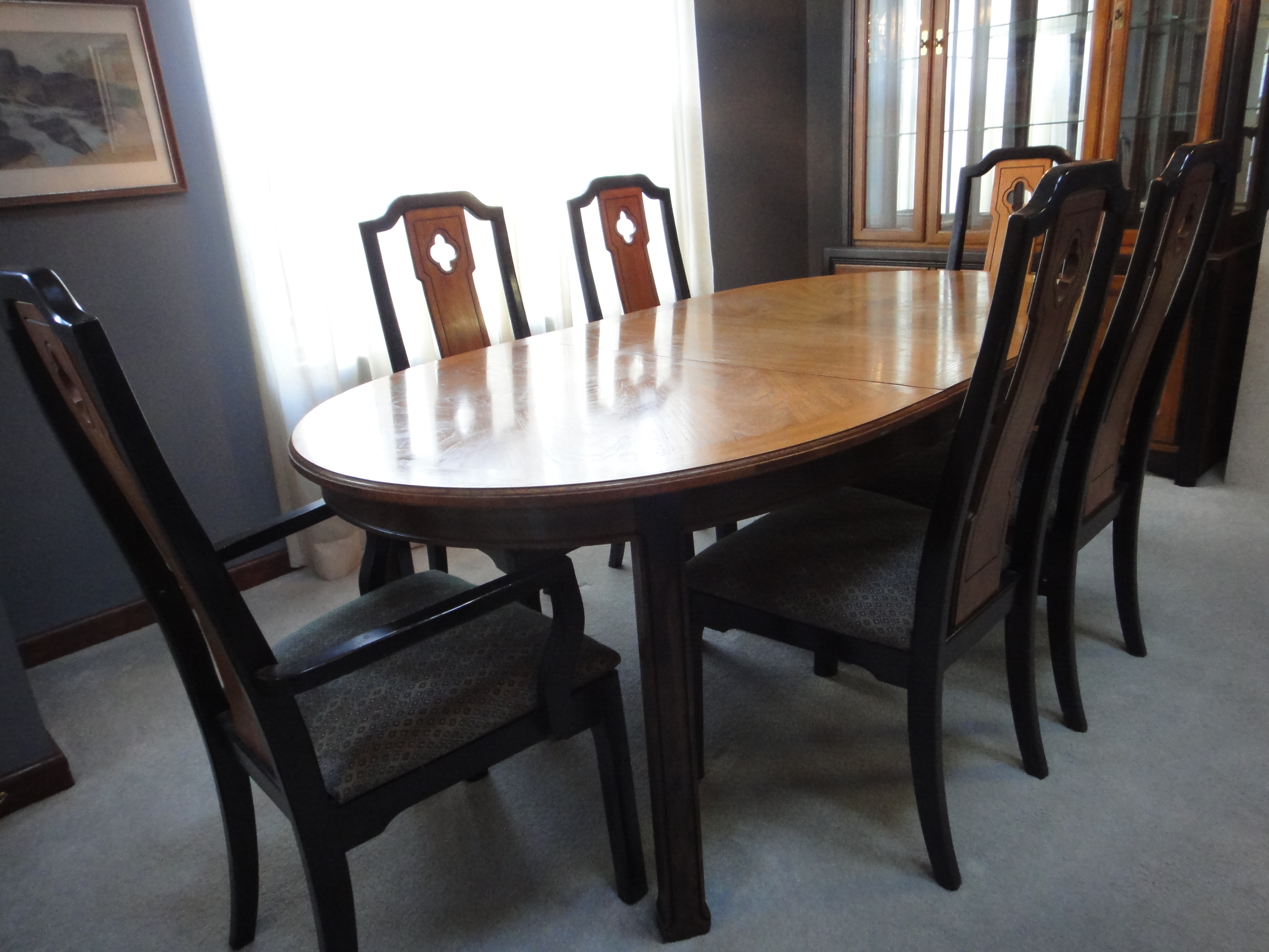 Mid Century Thomasville Dining Room Table & 6 Chairs EBTH