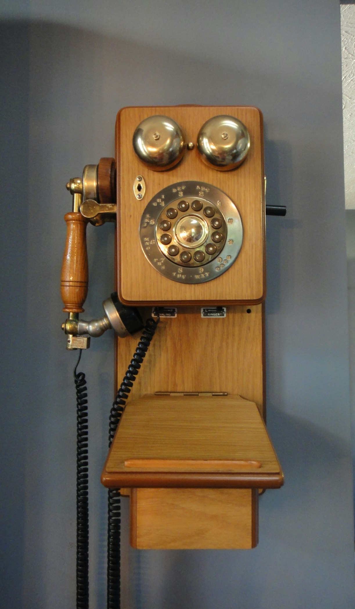 Vintage RetroReplica Antique Hand Crank Wall Phone EBTH
