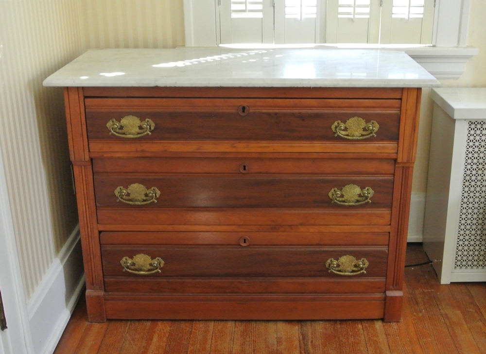 Marble Top 3 Drawer Eastlake Chest Of Drawers EBTH