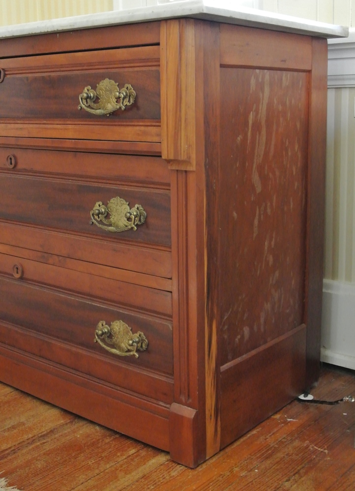 Marble Top 3 Drawer Eastlake Chest Of Drawers EBTH