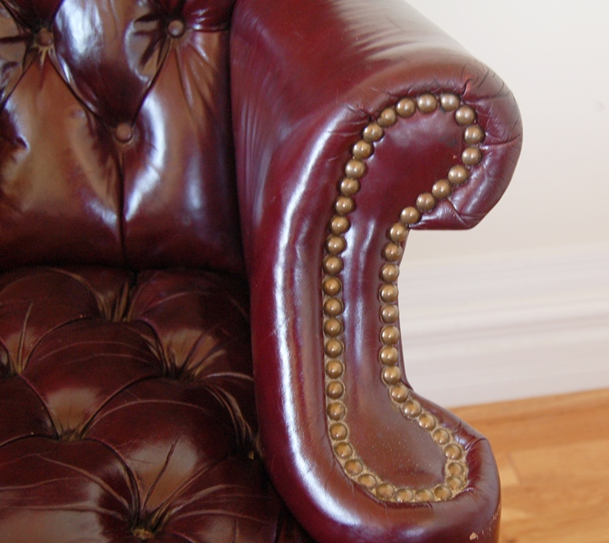 Cordovan Tufted Leather Office Chair by North Hickory Furniture EBTH