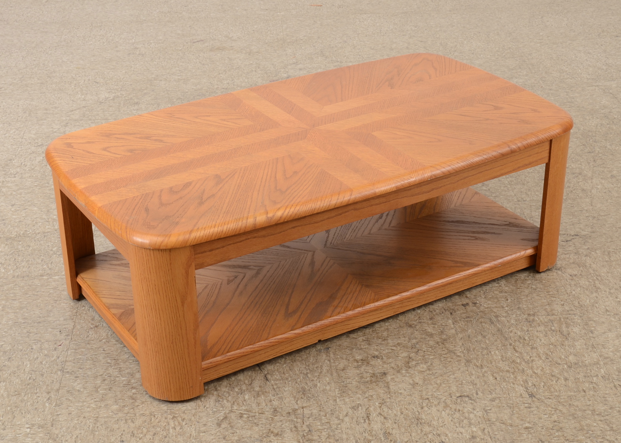 Contemporary Light Oak Veneer Coffee Table EBTH
