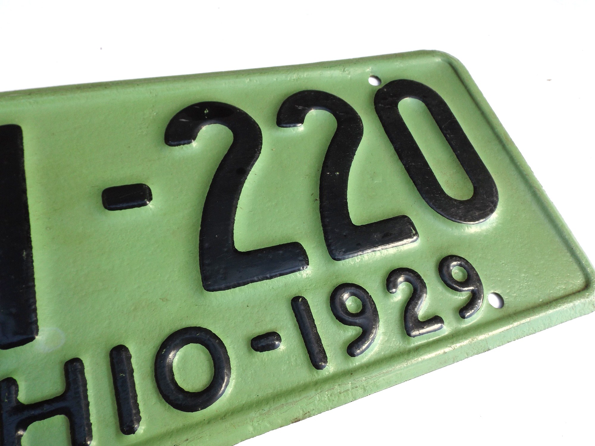 1929 Ohio License Plate EBTH