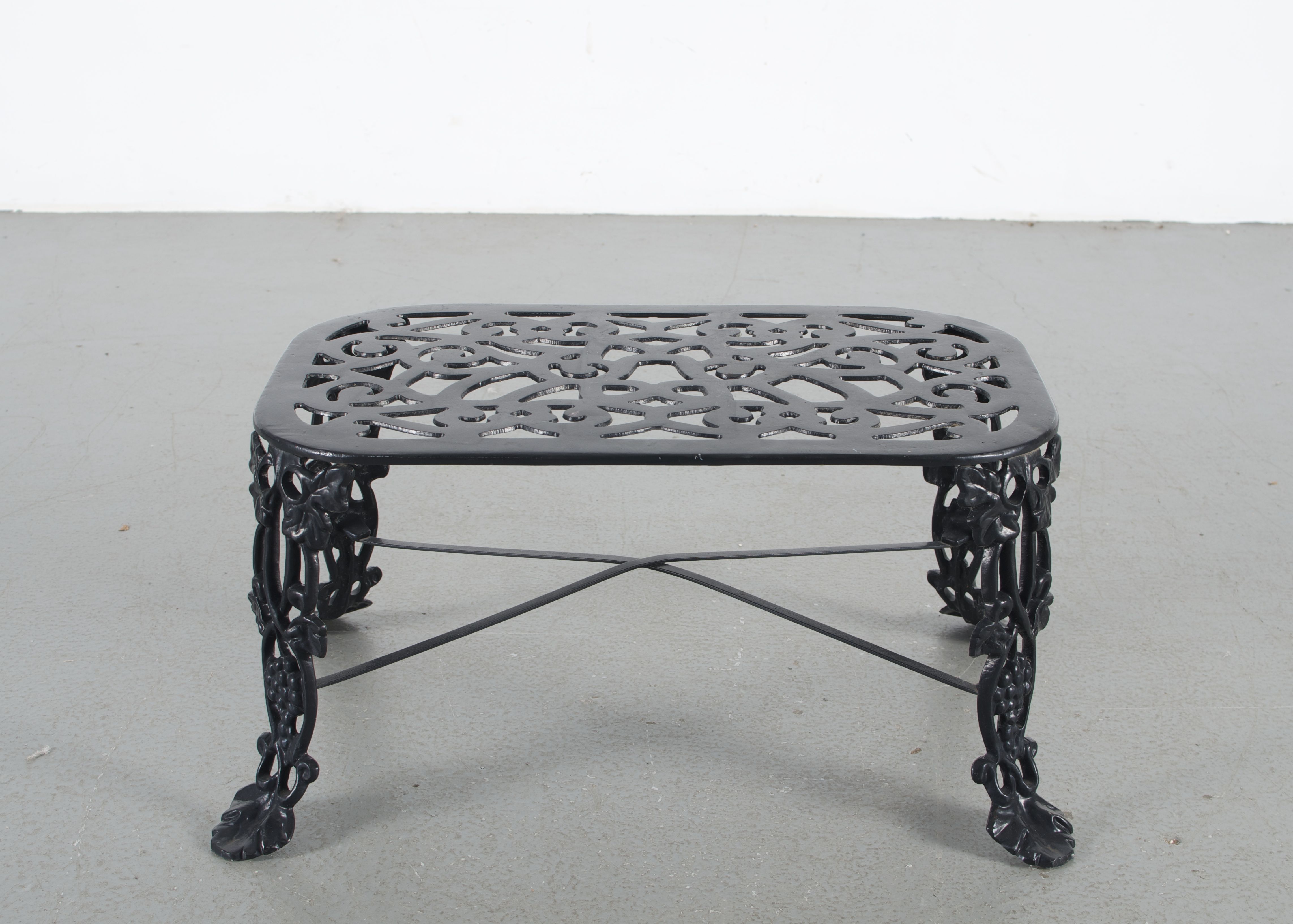 Black Wrought Iron Patio Table EBTH