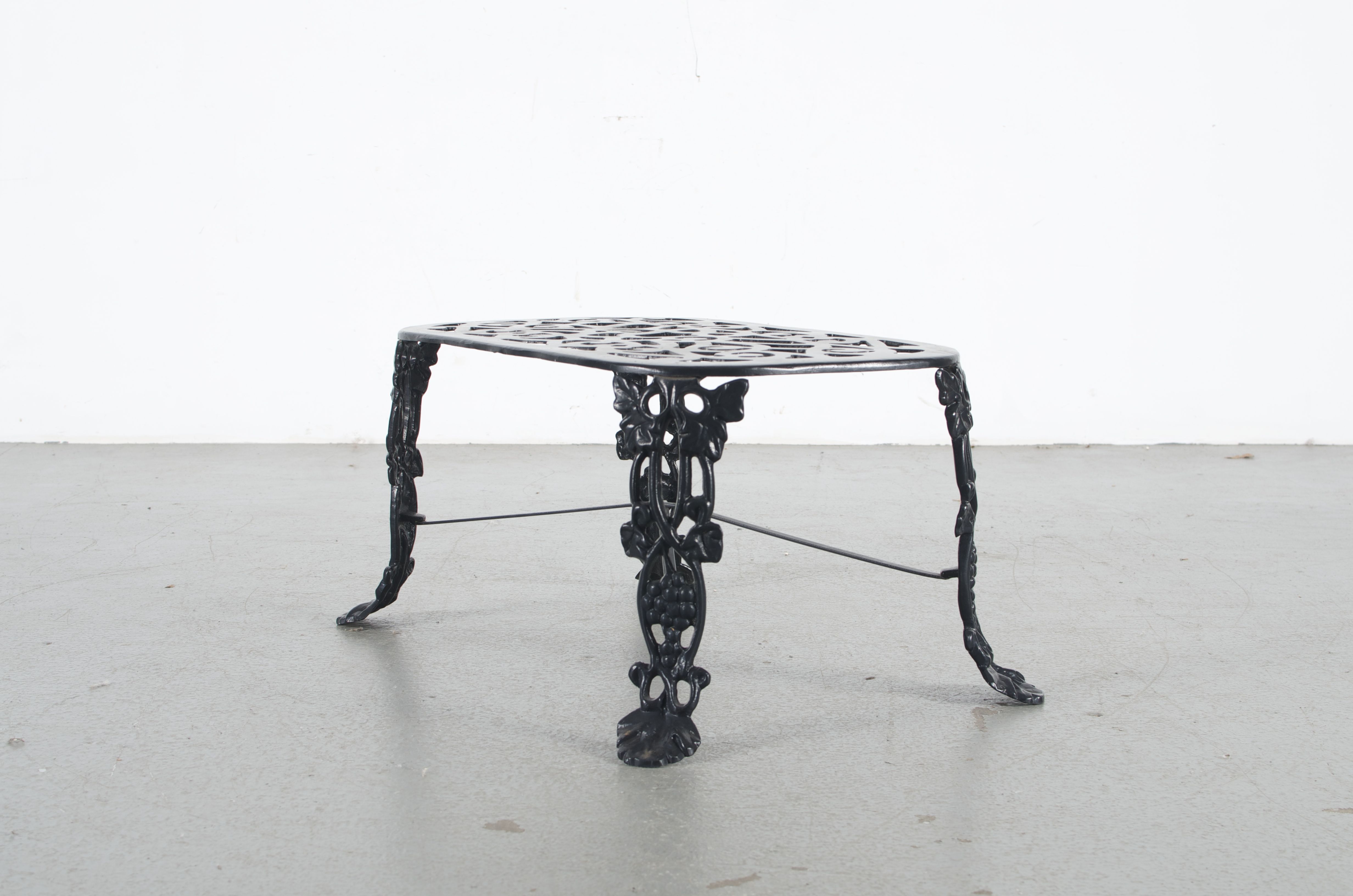Black Wrought Iron Patio Table EBTH