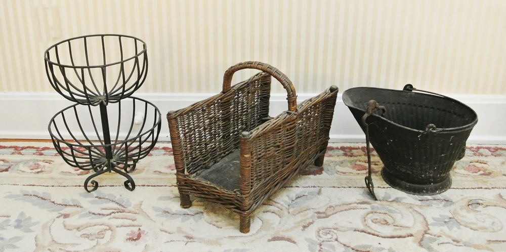 Vintage Tiered Wrought Iron Vegetable Rack & Hearth Items EBTH