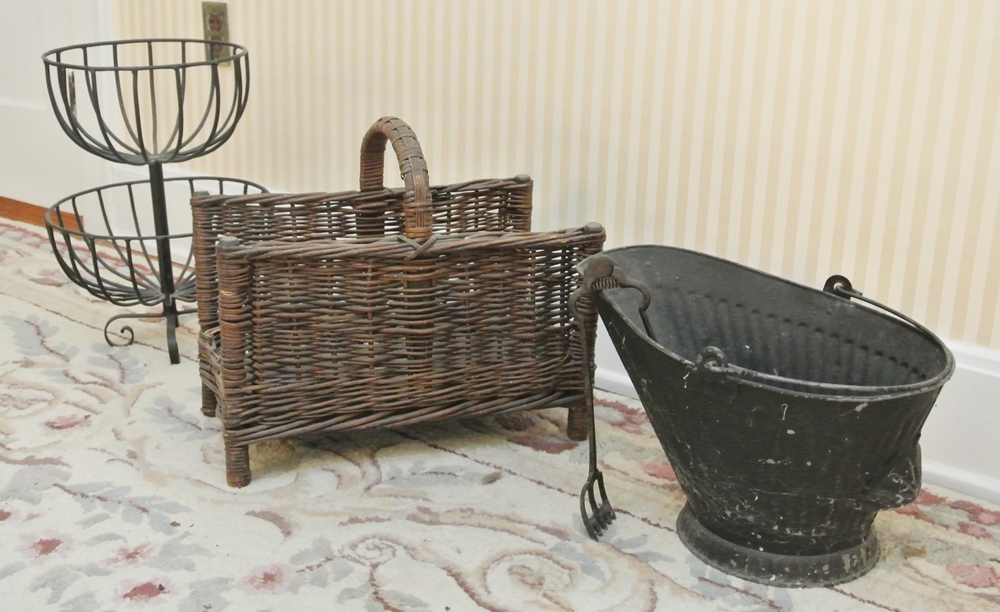 Vintage Tiered Wrought Iron Vegetable Rack & Hearth Items EBTH