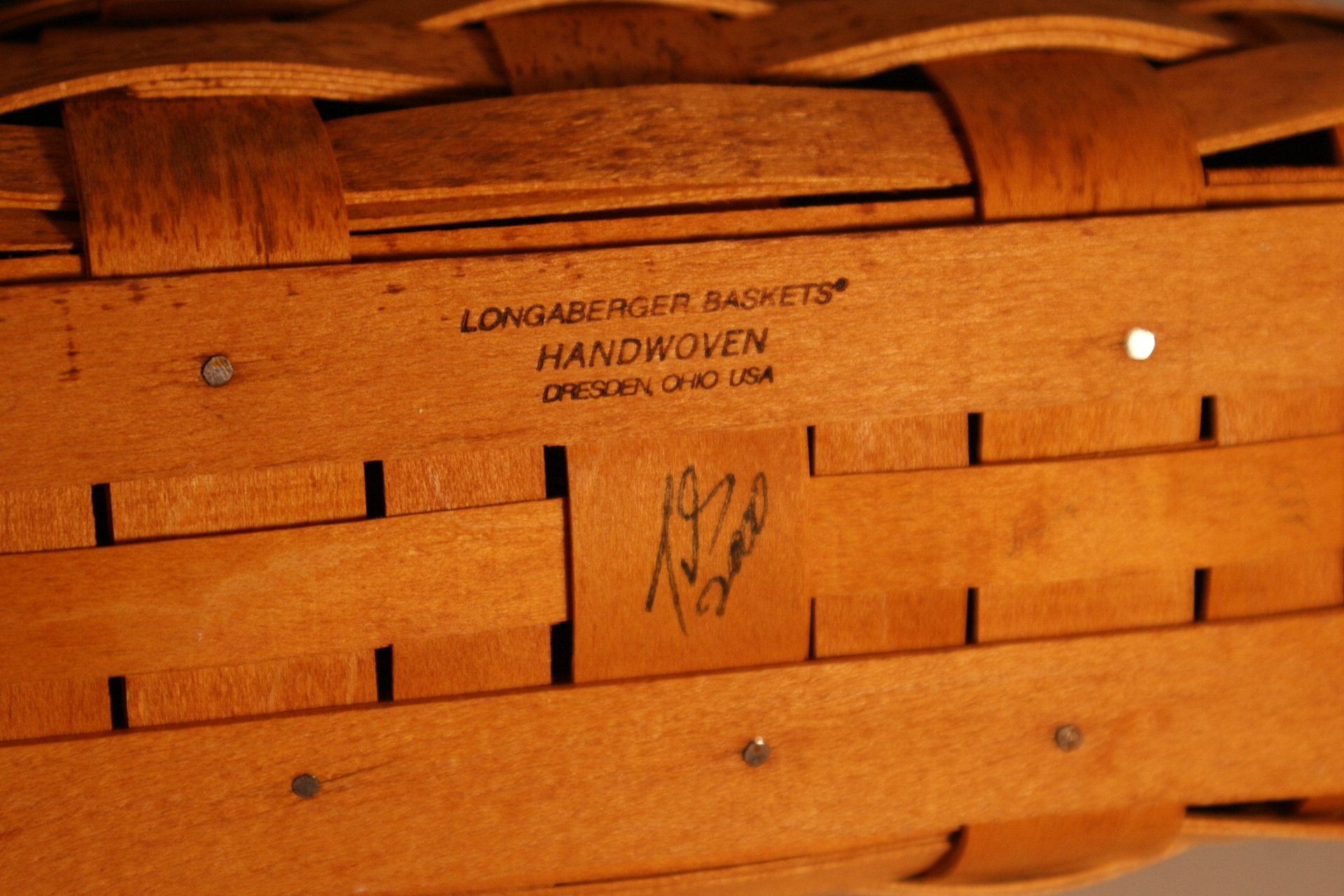 Longaberger Basket with Noah's Ark Liner and Small Market Basket EBTH