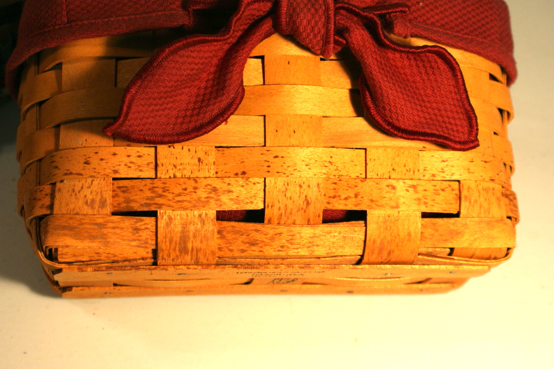 Longaberger Basket with Noah's Ark Liner and Small Market Basket EBTH