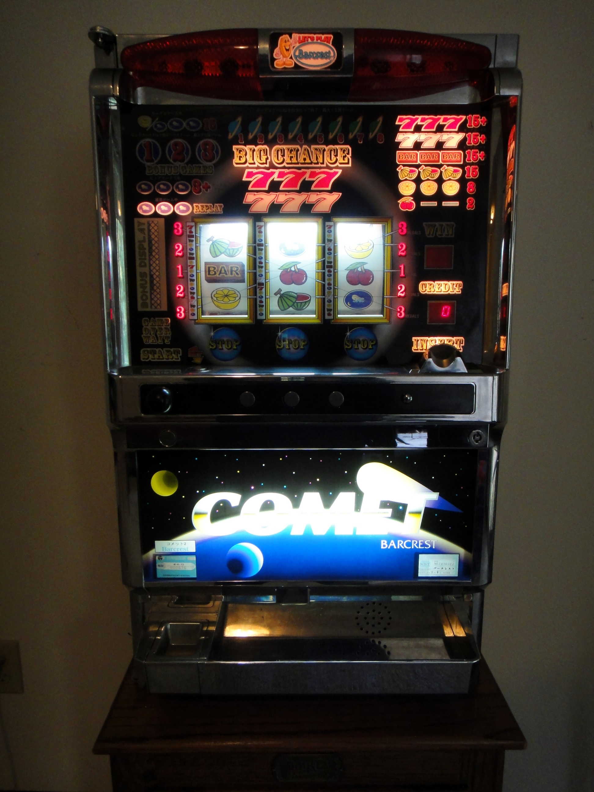 Igt barcrest slot machines for sale