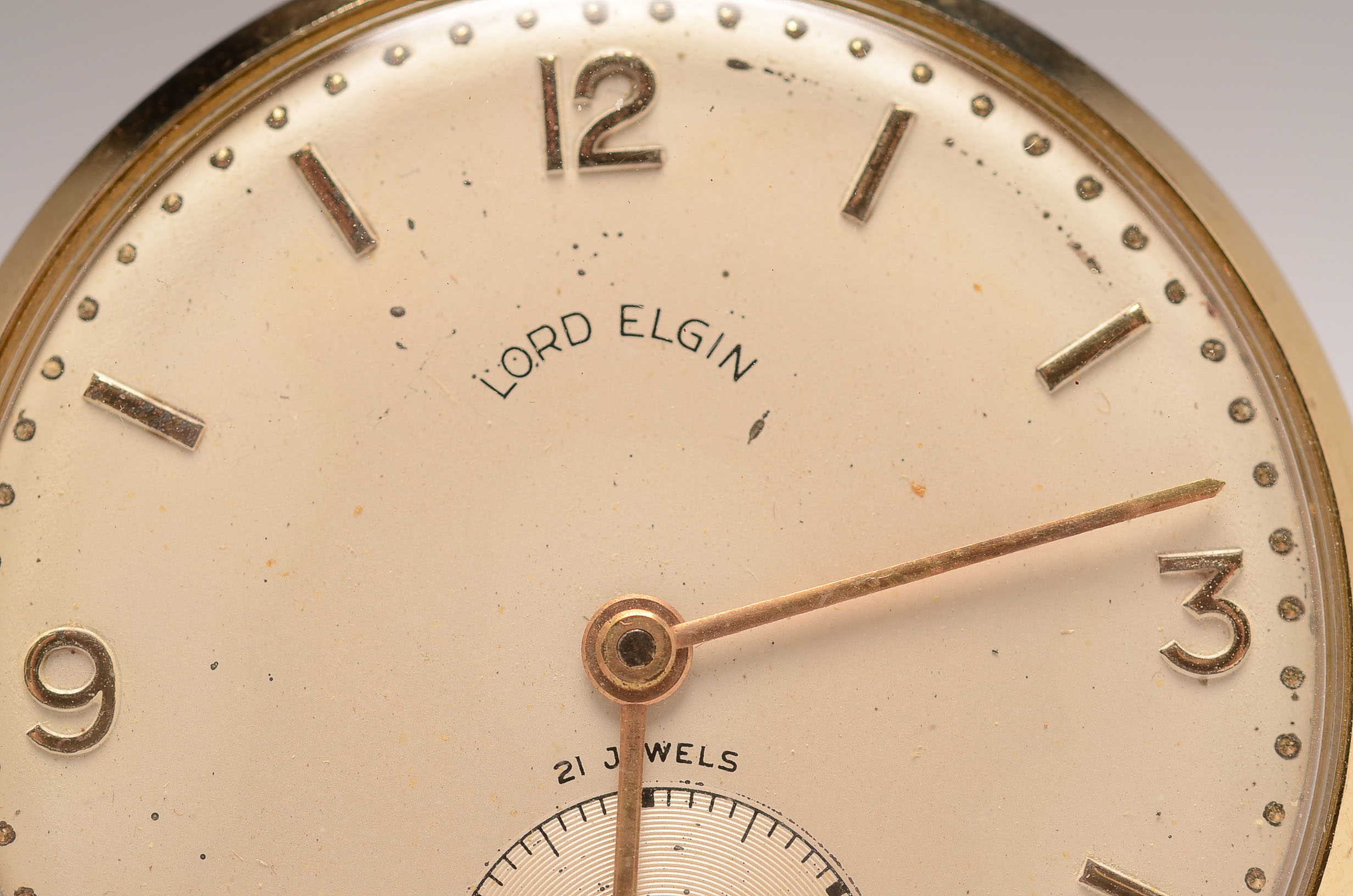 Circa 1952 Lord Elgin Pocket Watch with 14K Gold Case EBTH