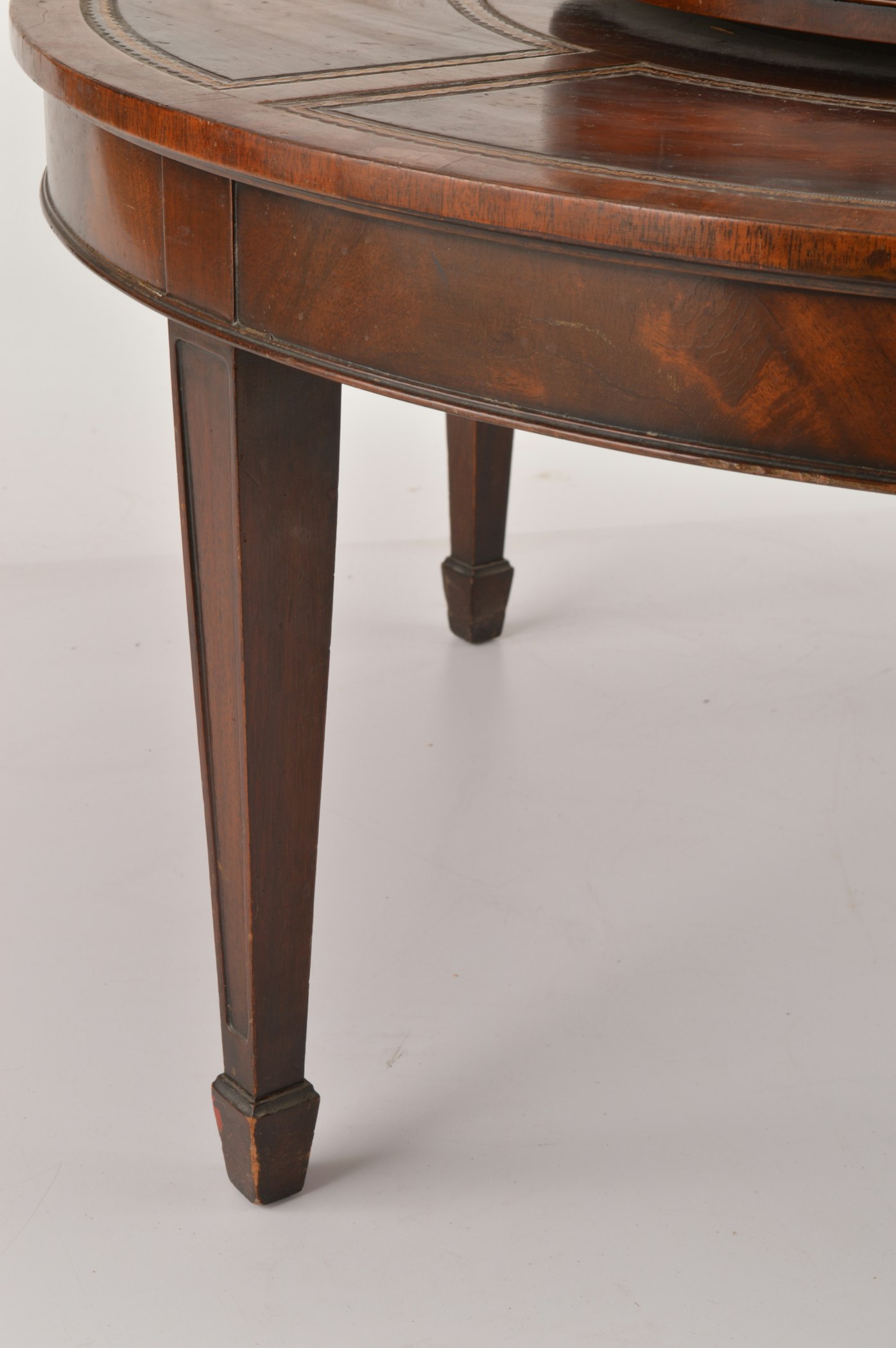 Inlaid Leather Coffee Table by Weiman Tables : EBTH