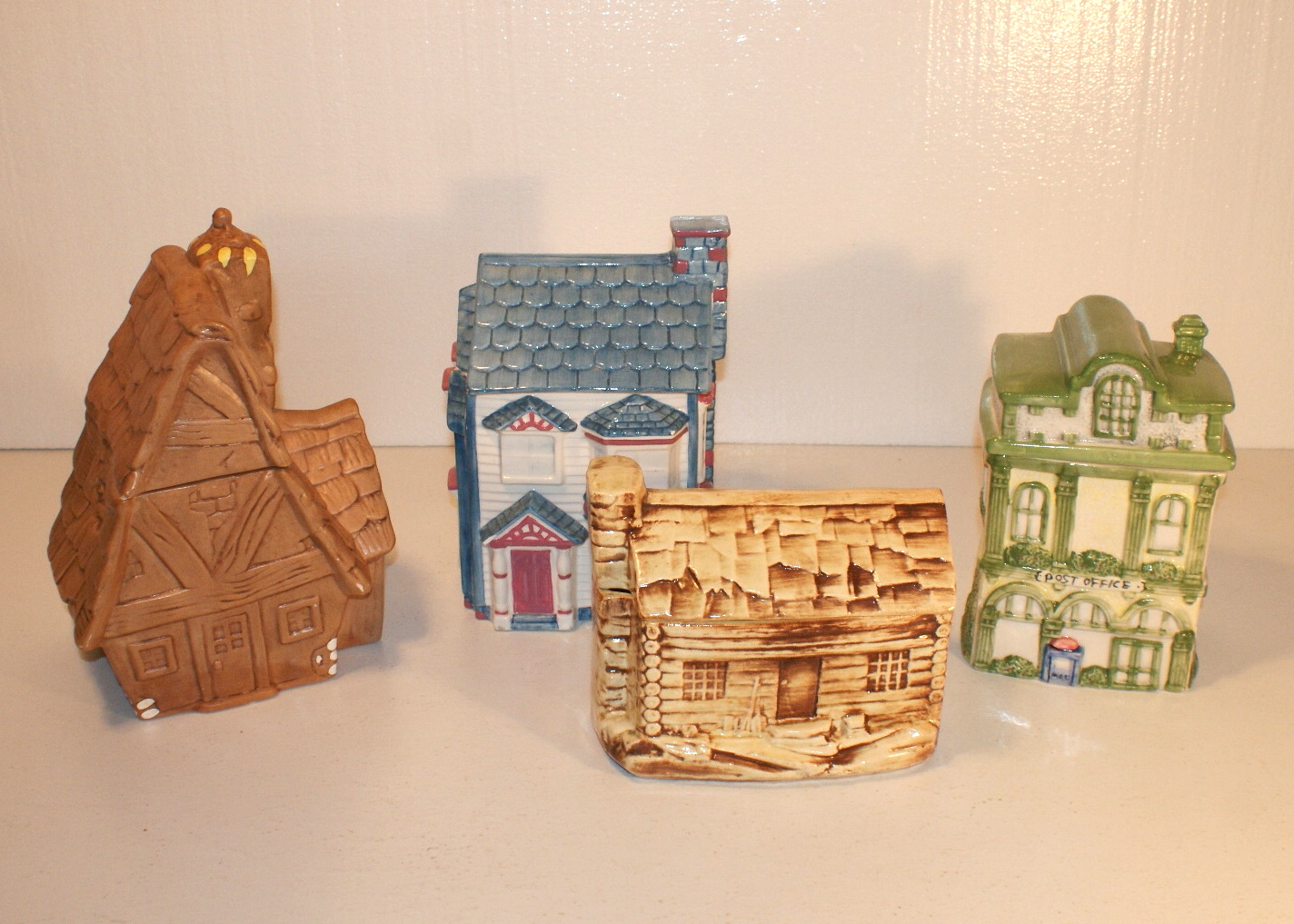 Vintage And Current Cookie Jar Buildings Ebth
