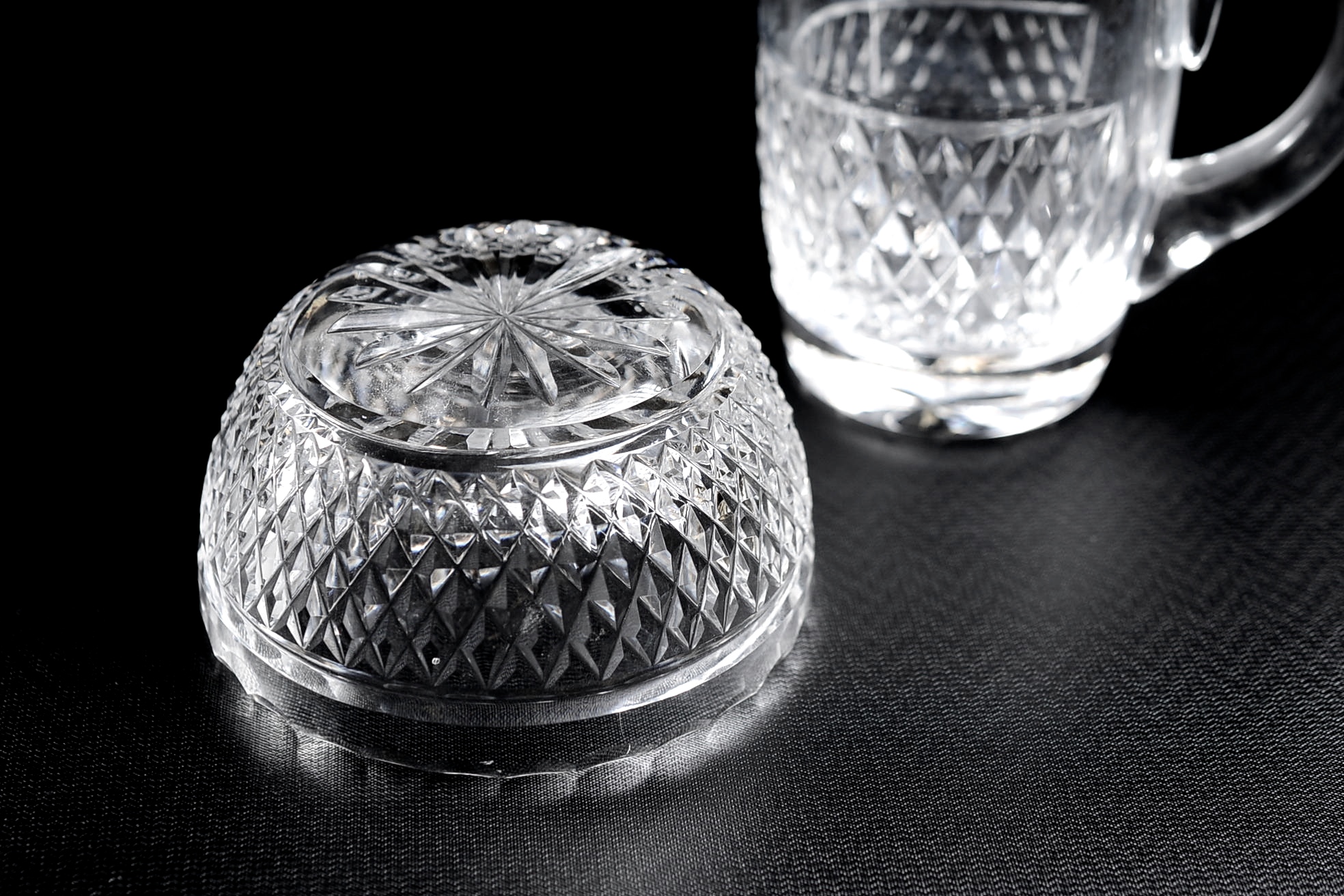 Waterford Crystal Sugar Bowl and Creamer Set EBTH
