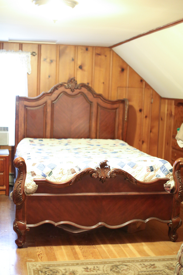 Vintage Rococo Revival Queen Headboard Footboard Ebth