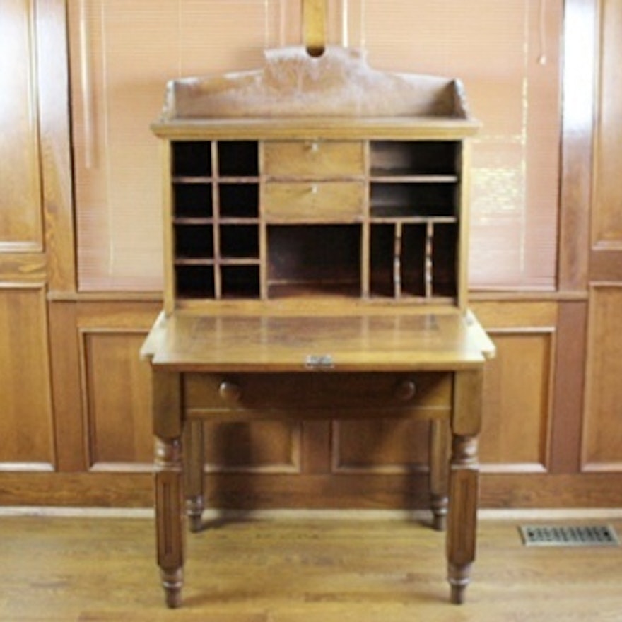Antique Plantation Style Desk Ebth