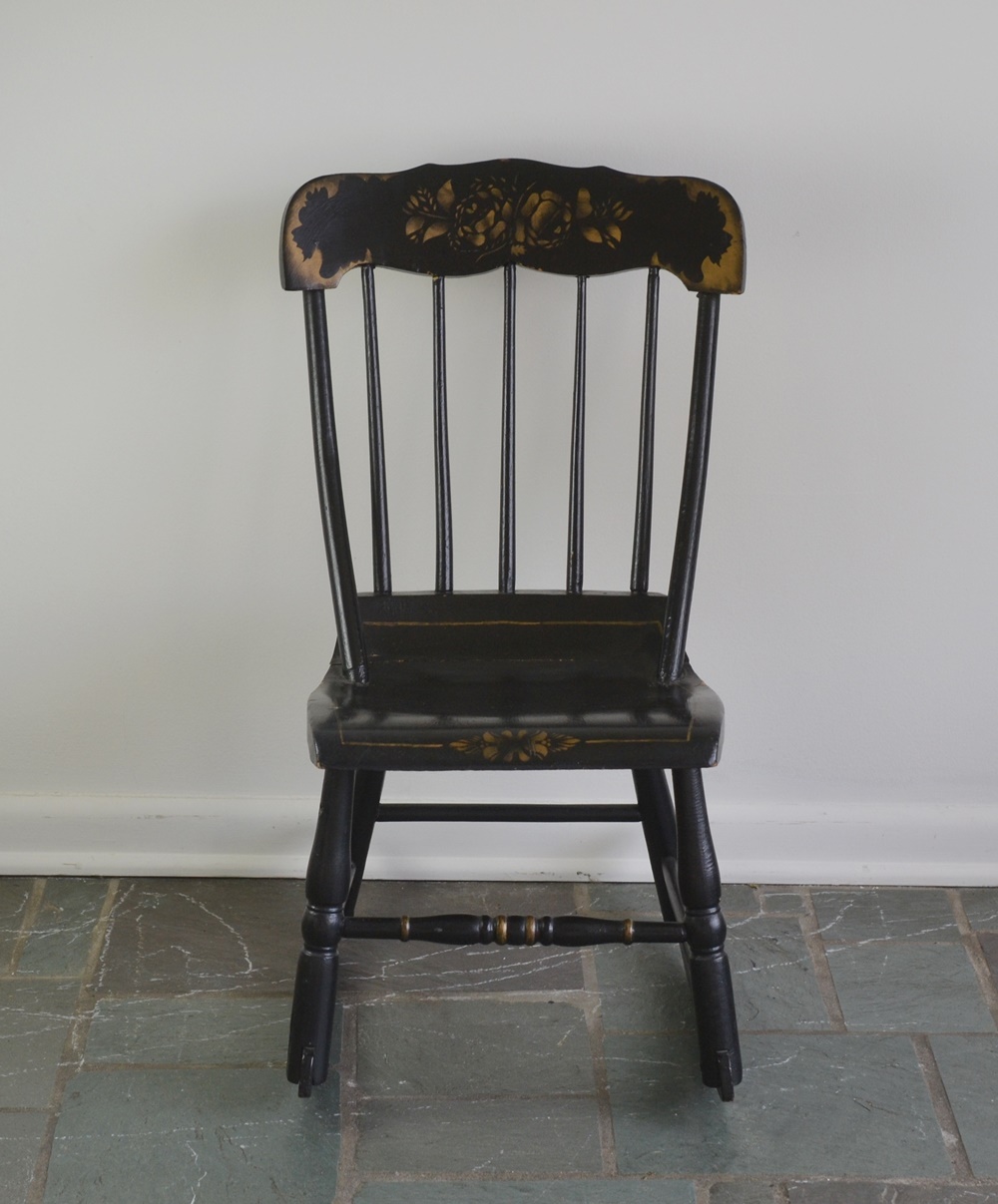 Vintage Hitchcock Style Child's Rocking Chair EBTH