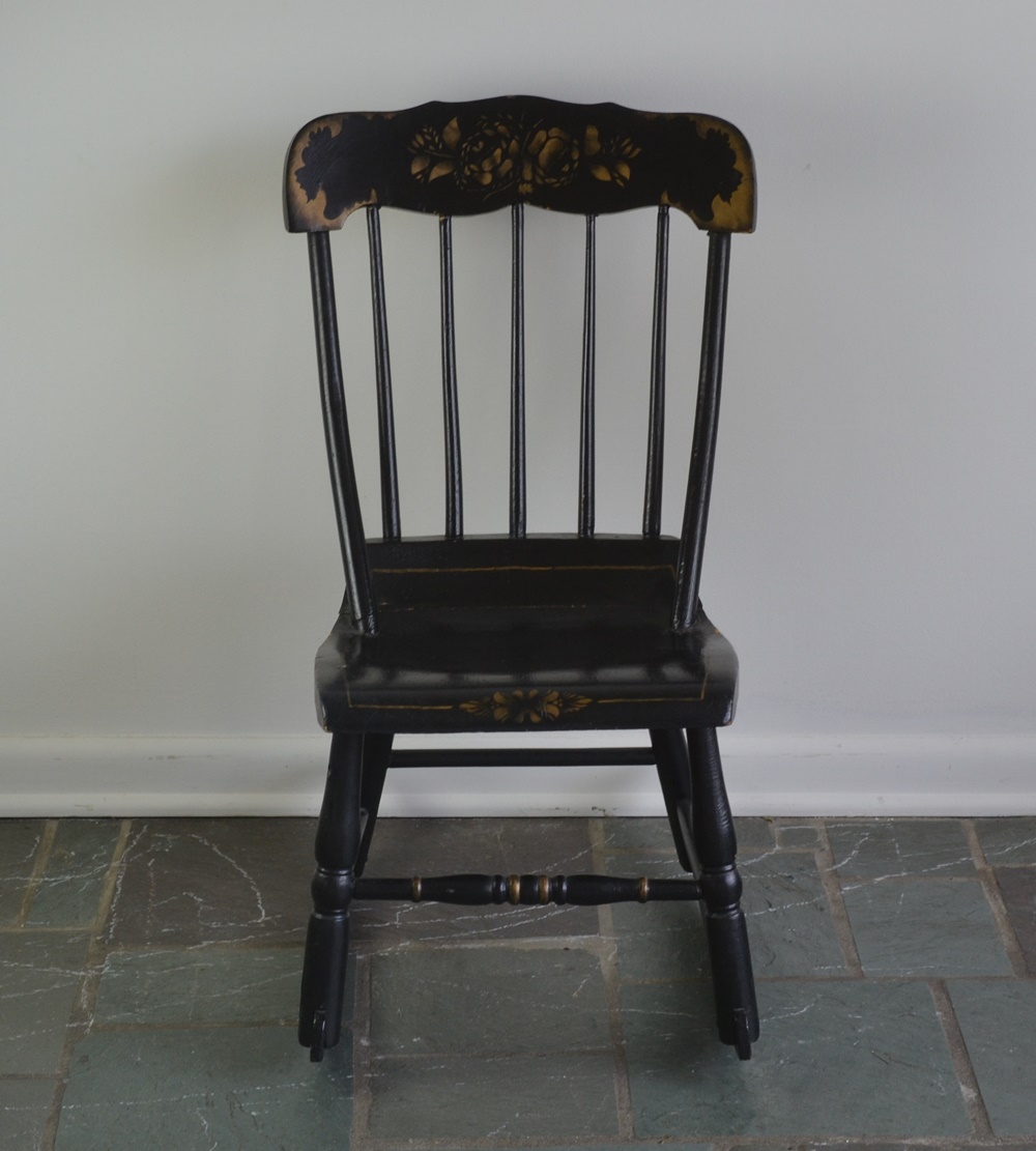 Vintage Hitchcock Style Child's Rocking Chair EBTH
