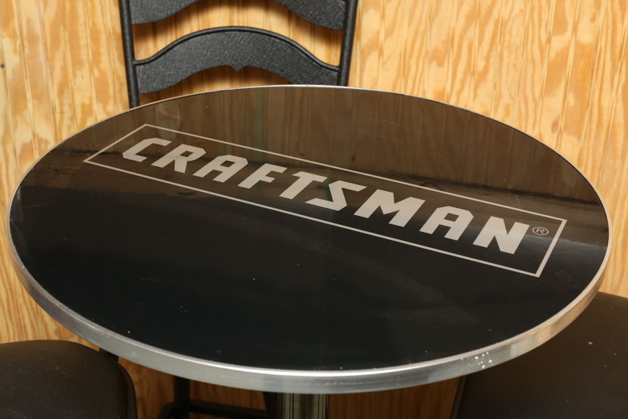 Craftsman Bar Table and Stools EBTH