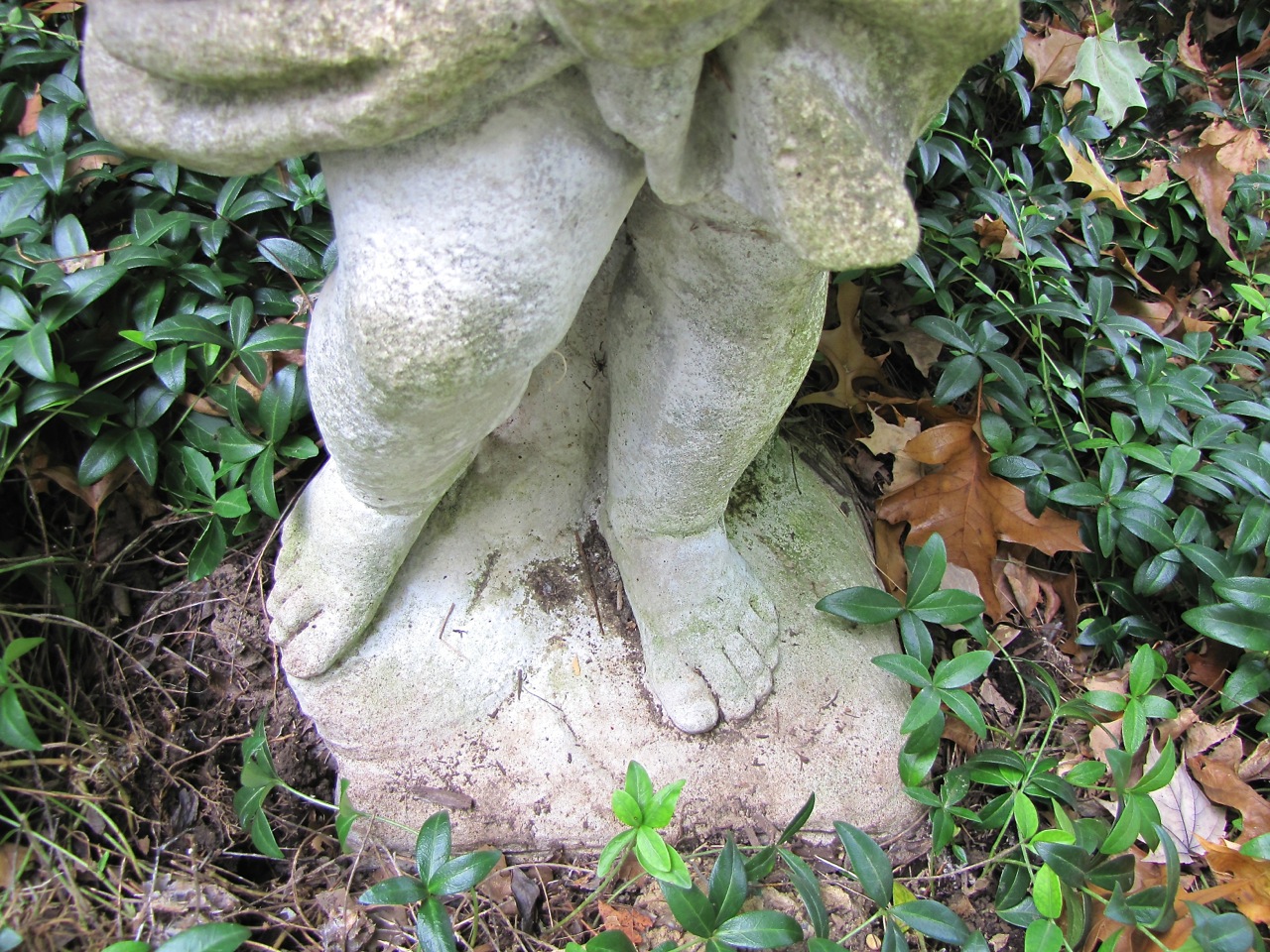 Cherub Boy Cement Garden Statue EBTH