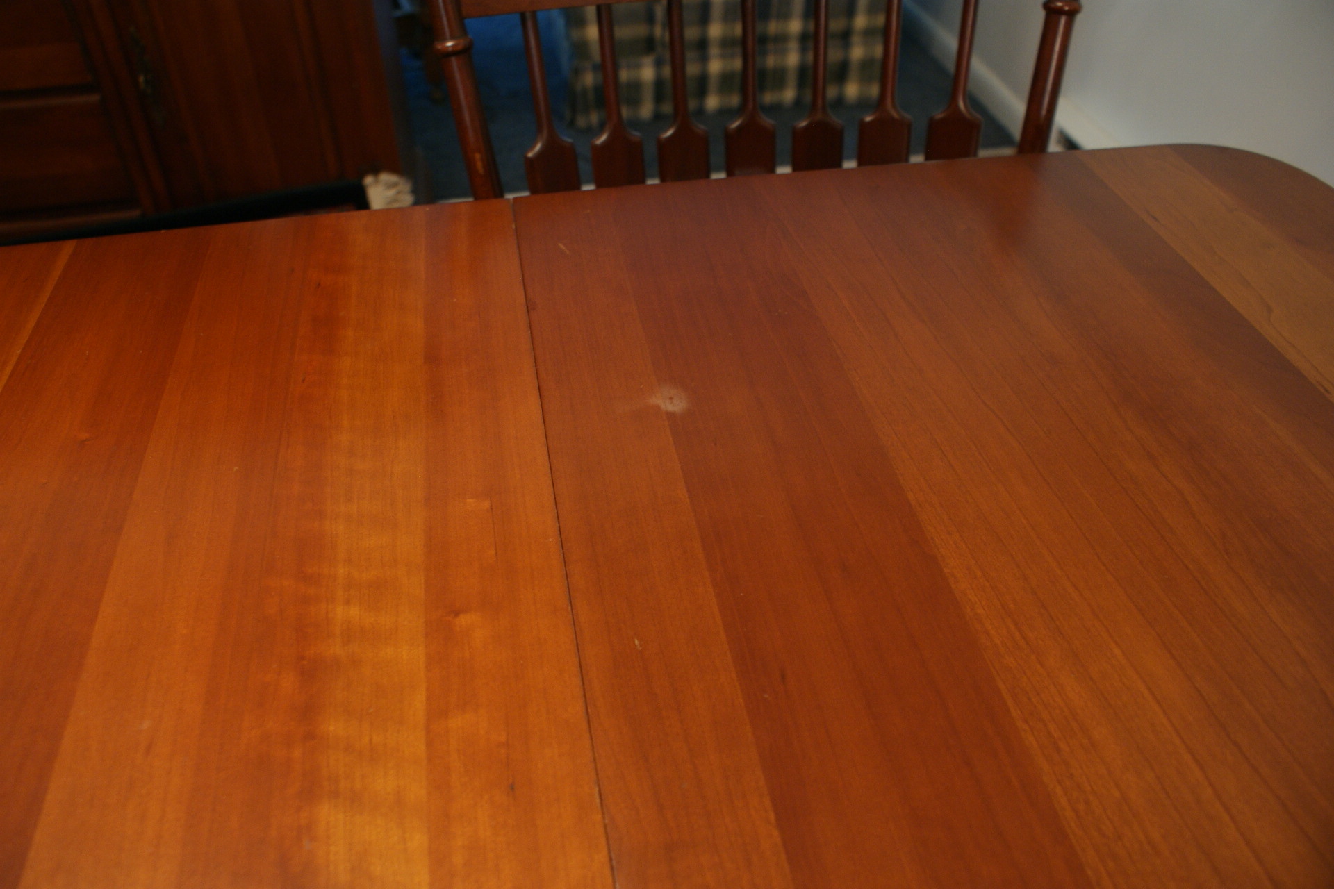 Vintage Tell City Solid Wood Dining Table with Six Chairs EBTH