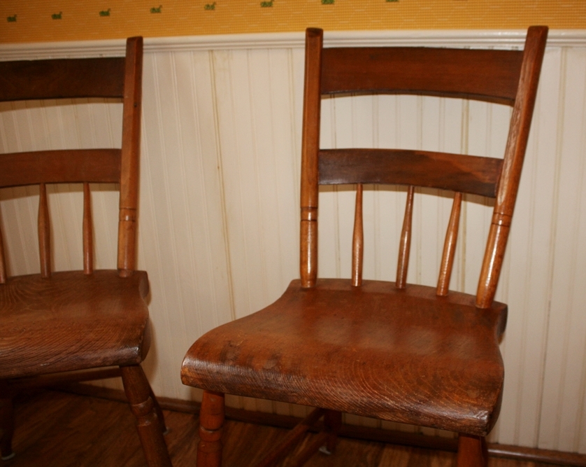Antique Oak Kitchen Chairs EBTH