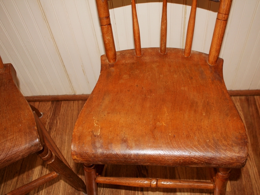 Antique Oak Kitchen Chairs EBTH