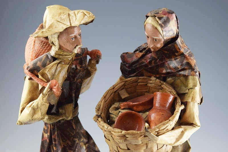 Vintage Mexican Folk Art Paper Mache Figures EBTH