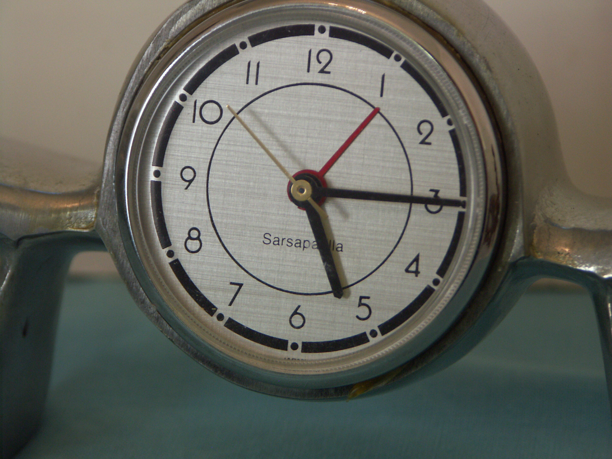 Vintage Cast Aluminum Airplane Desk Clock EBTH