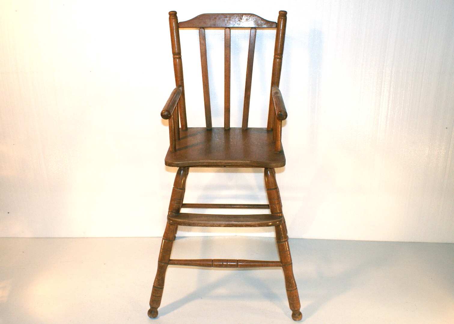 oak hill wooden high chair