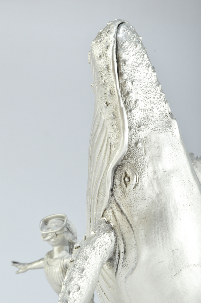 Pewter Sculpture of Whale EBTH