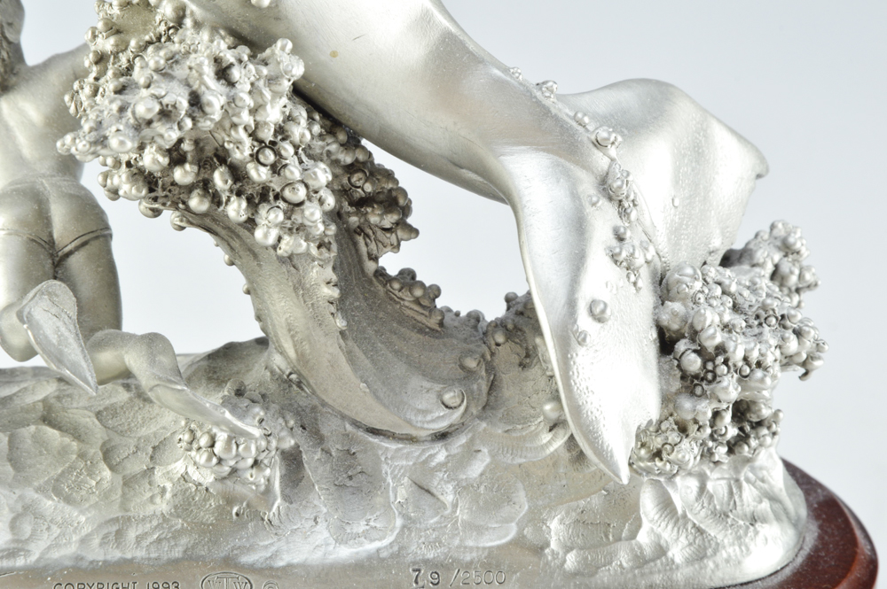 Pewter Sculpture of Whale EBTH