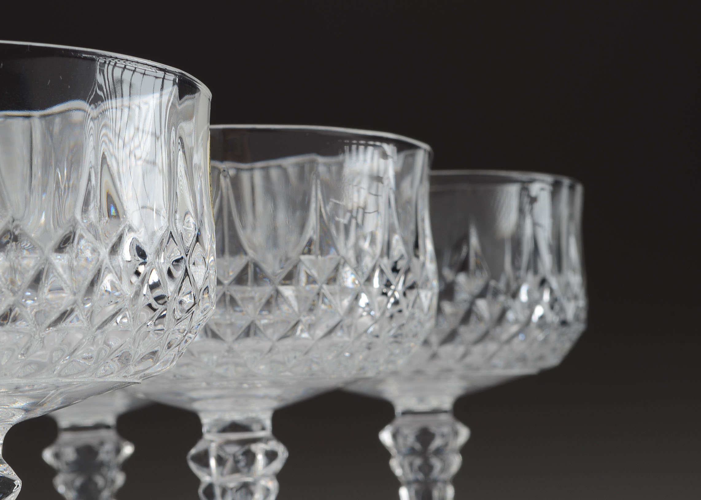 Cristal D'Arques Longchamp Lead Crystal Champagne/Sherbet Glasses EBTH