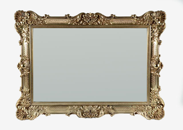 Ornate Gold Trim Mirror EBTH