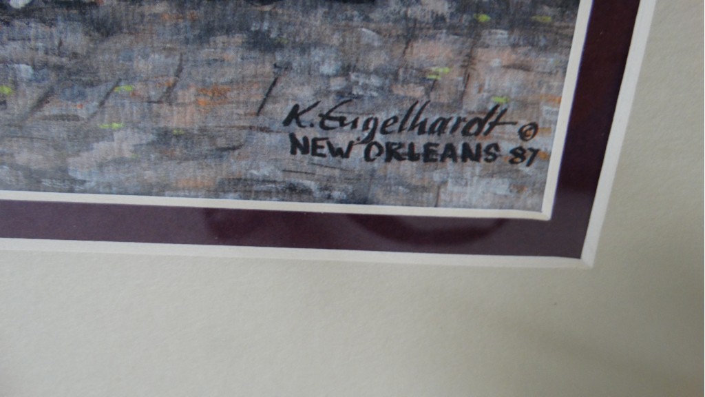Pair of Framed Knut Engelhardt Prints of New Orleans EBTH