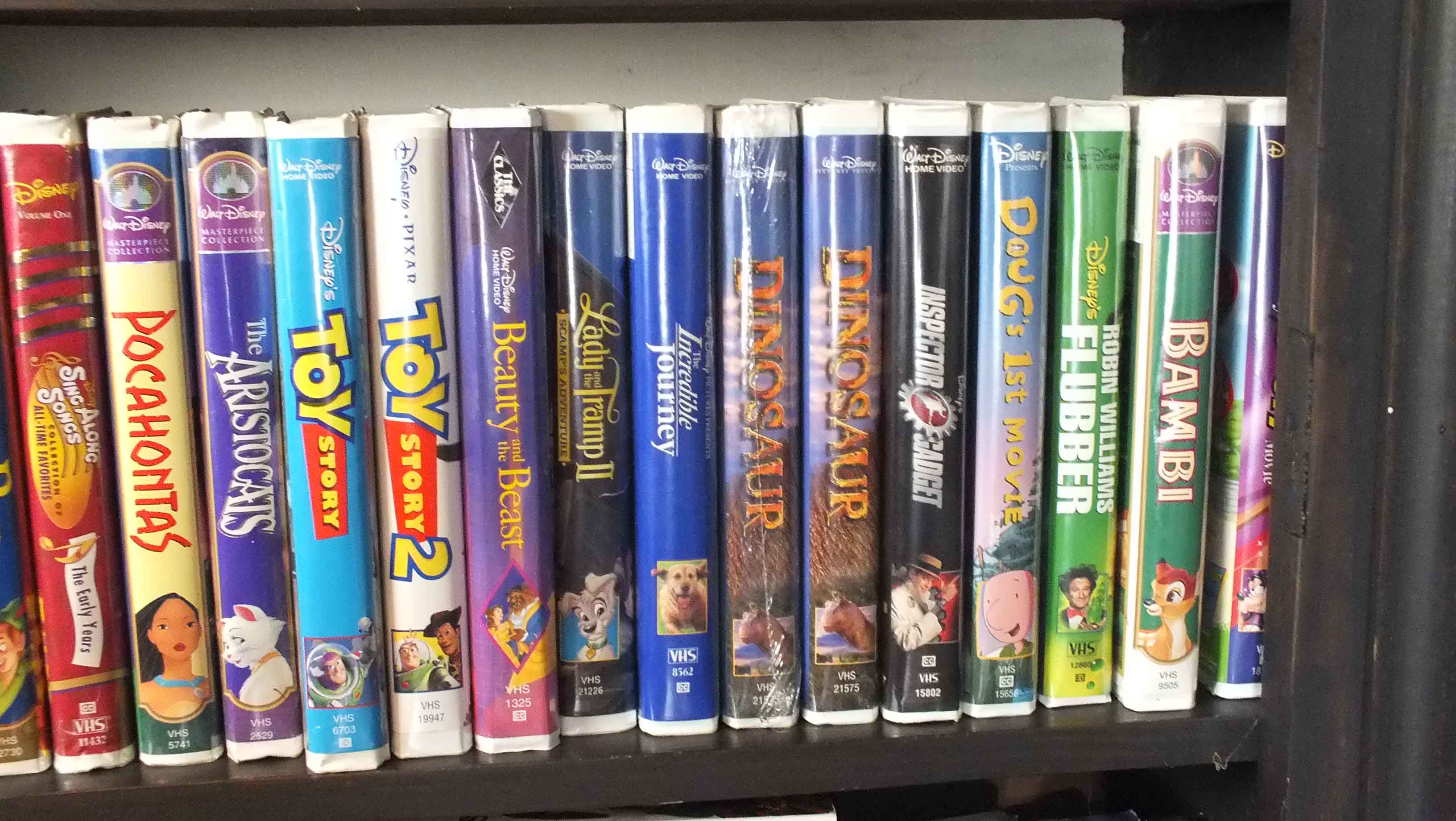 Disney VHS Tapes and VCR Player EBTH