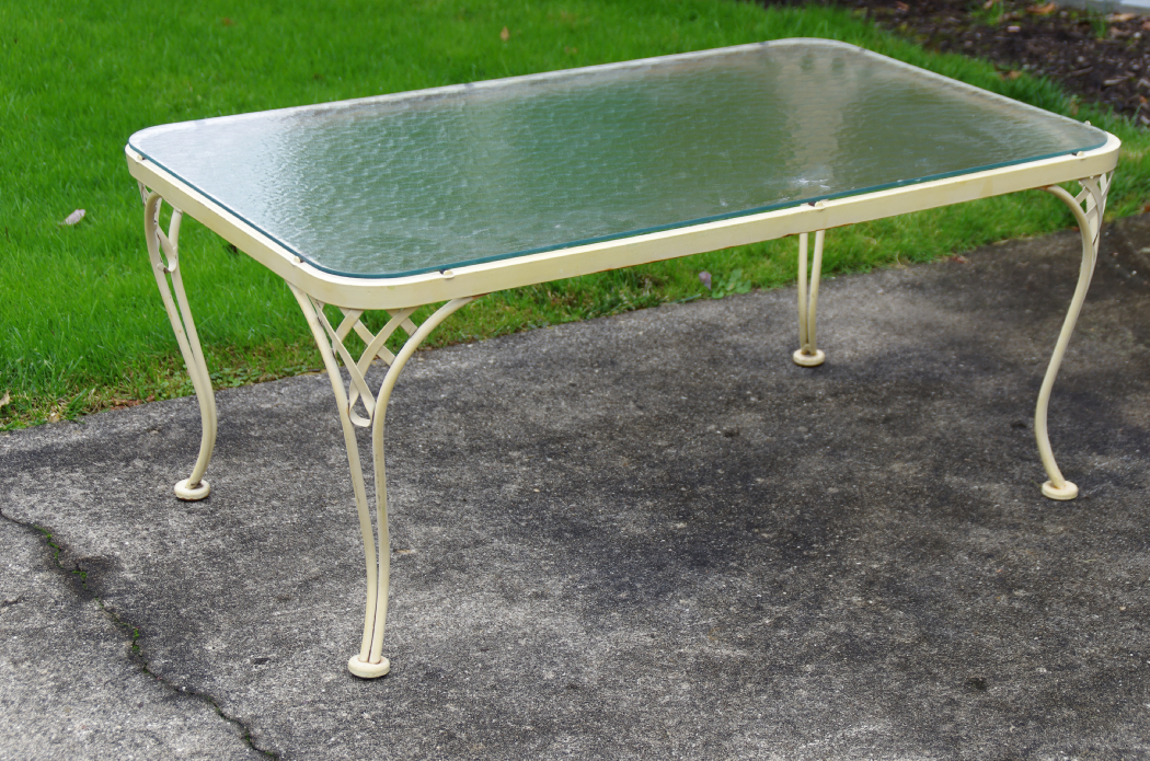 Vintage Wrought Iron Coffee Table EBTH