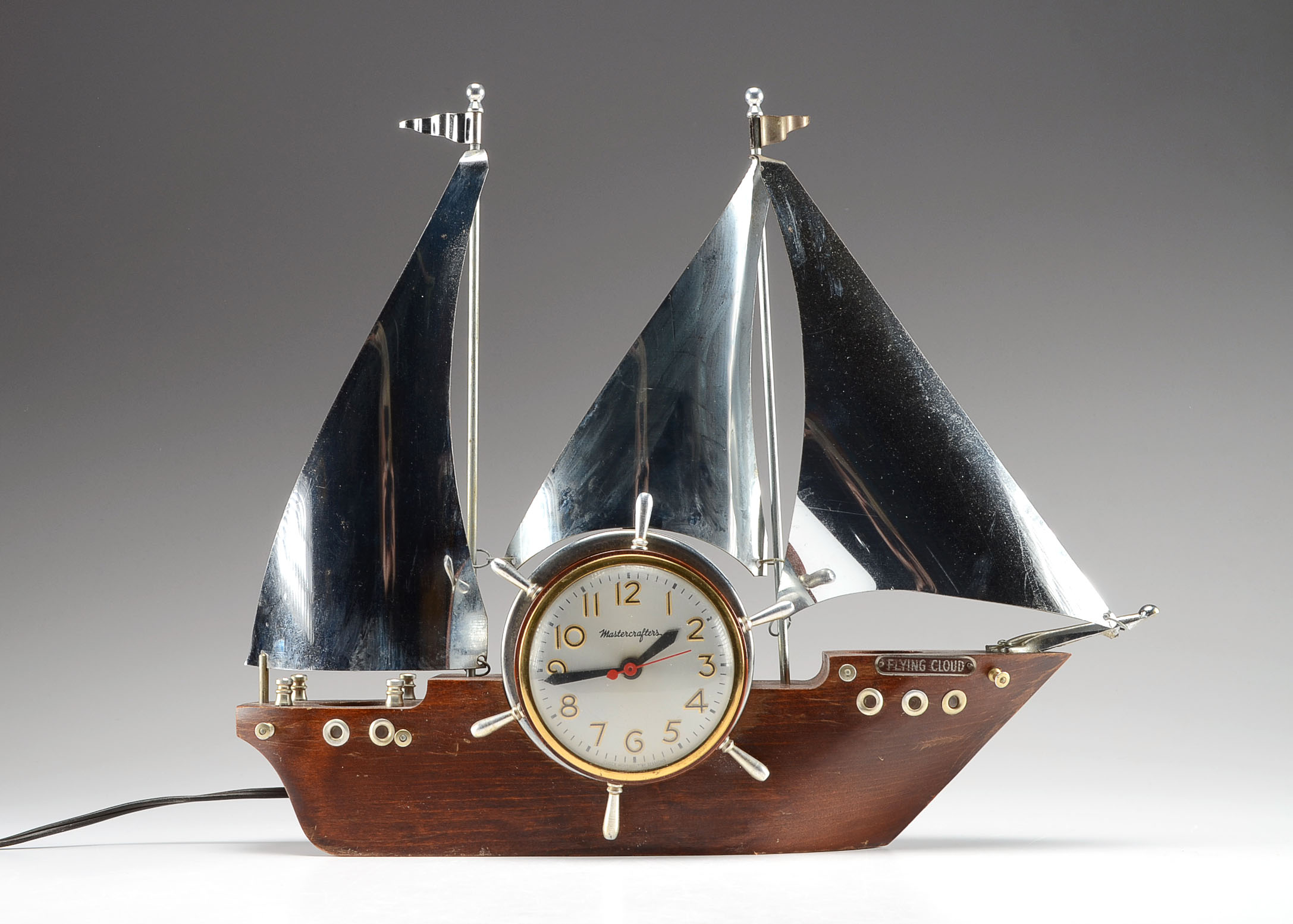 1950s Mastercraft Lighted Ship Clock EBTH