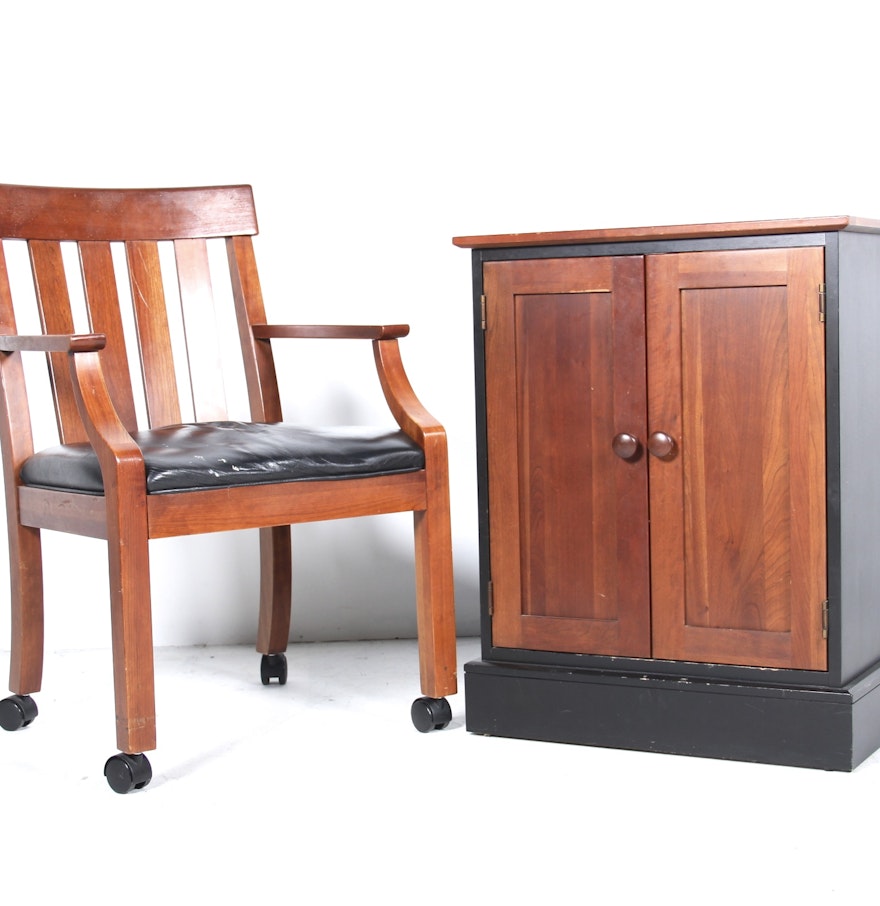 Ethan Allen American Impressions Desk Chair and Cabinet : EBTH Ethan Allen American Impressions Desk Chair and Cabinet : EBTH - Ethan Allen American Impressions Desk Chair and Cabinet ...