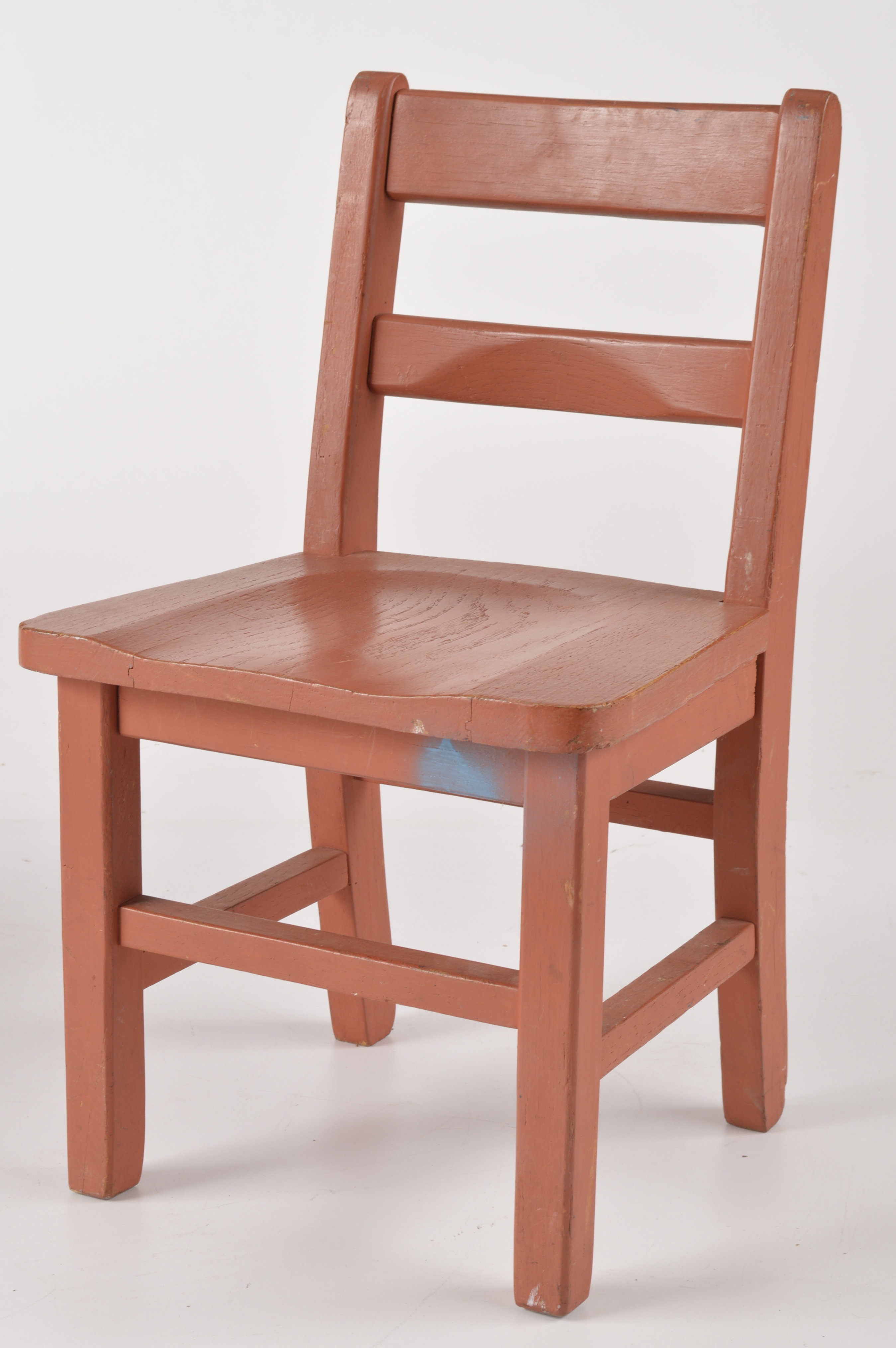 Two Primitive Wooden School House Chair EBTH