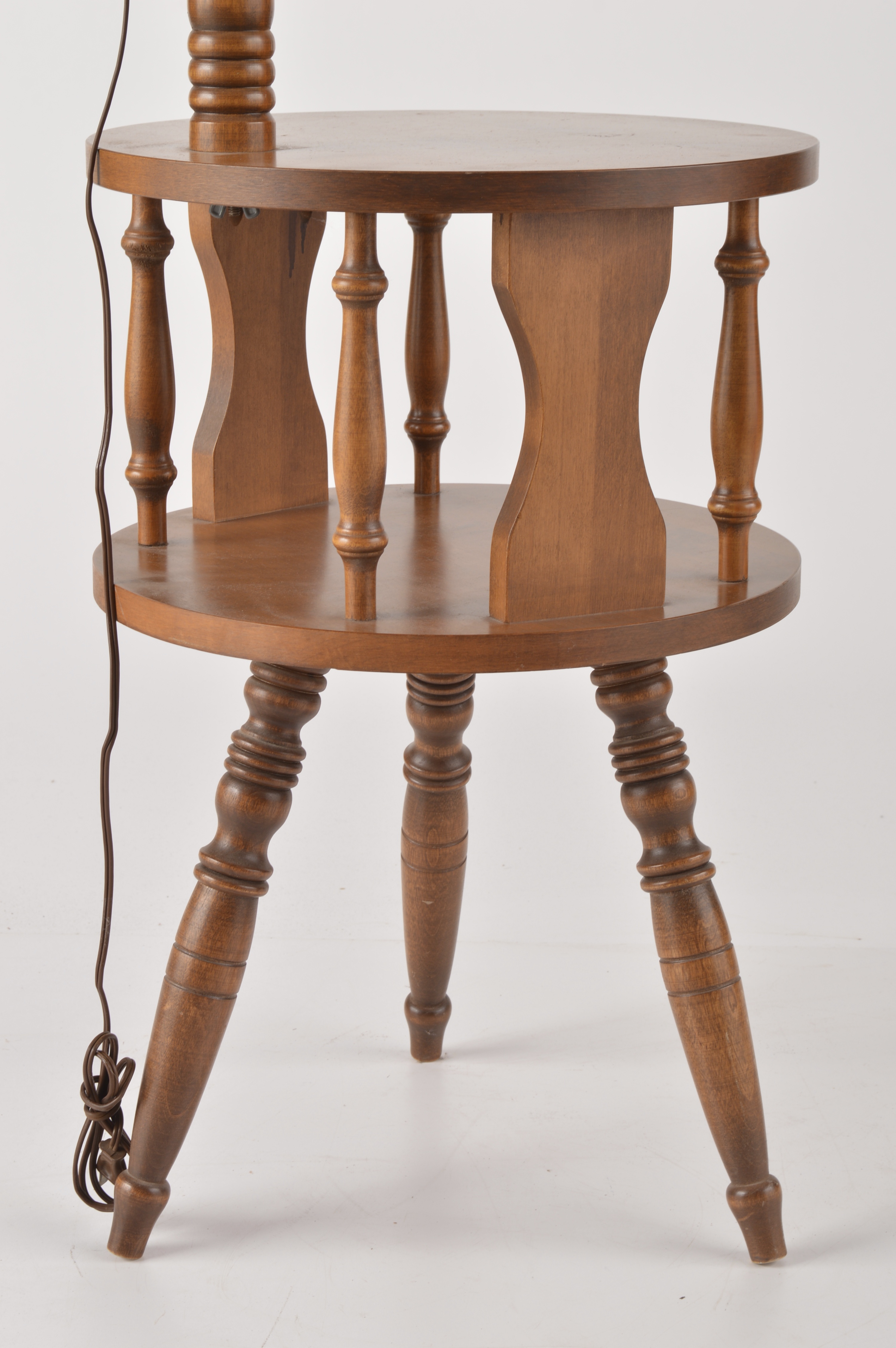 TwoTier End Table with BuiltIn Lamp EBTH