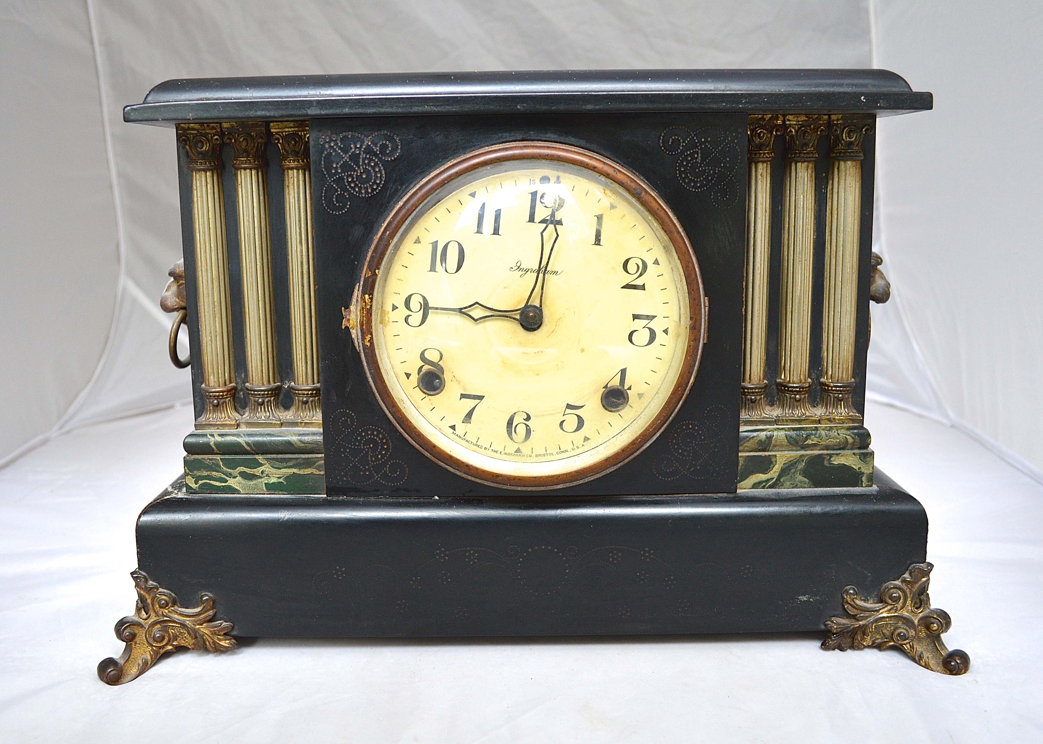 Antique E. Ingraham Company Mantel Clock EBTH