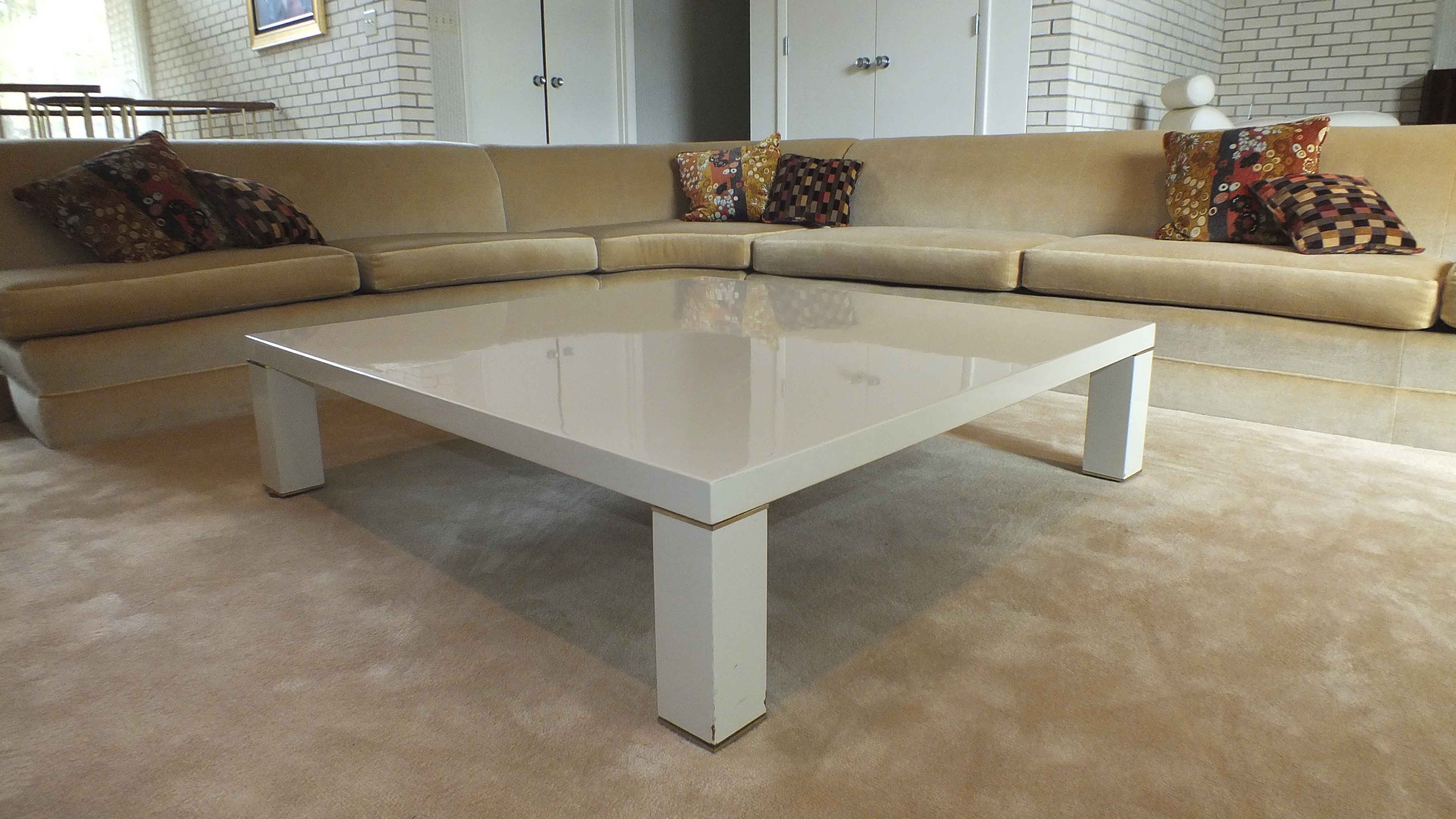 Enormous Contemporary Lacquered Coffee Table EBTH