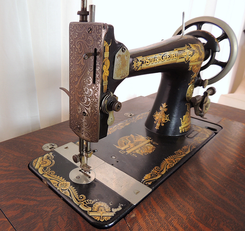 Antique Sphinx Model 27 Singer Treadle Sewing Machine and EBTH