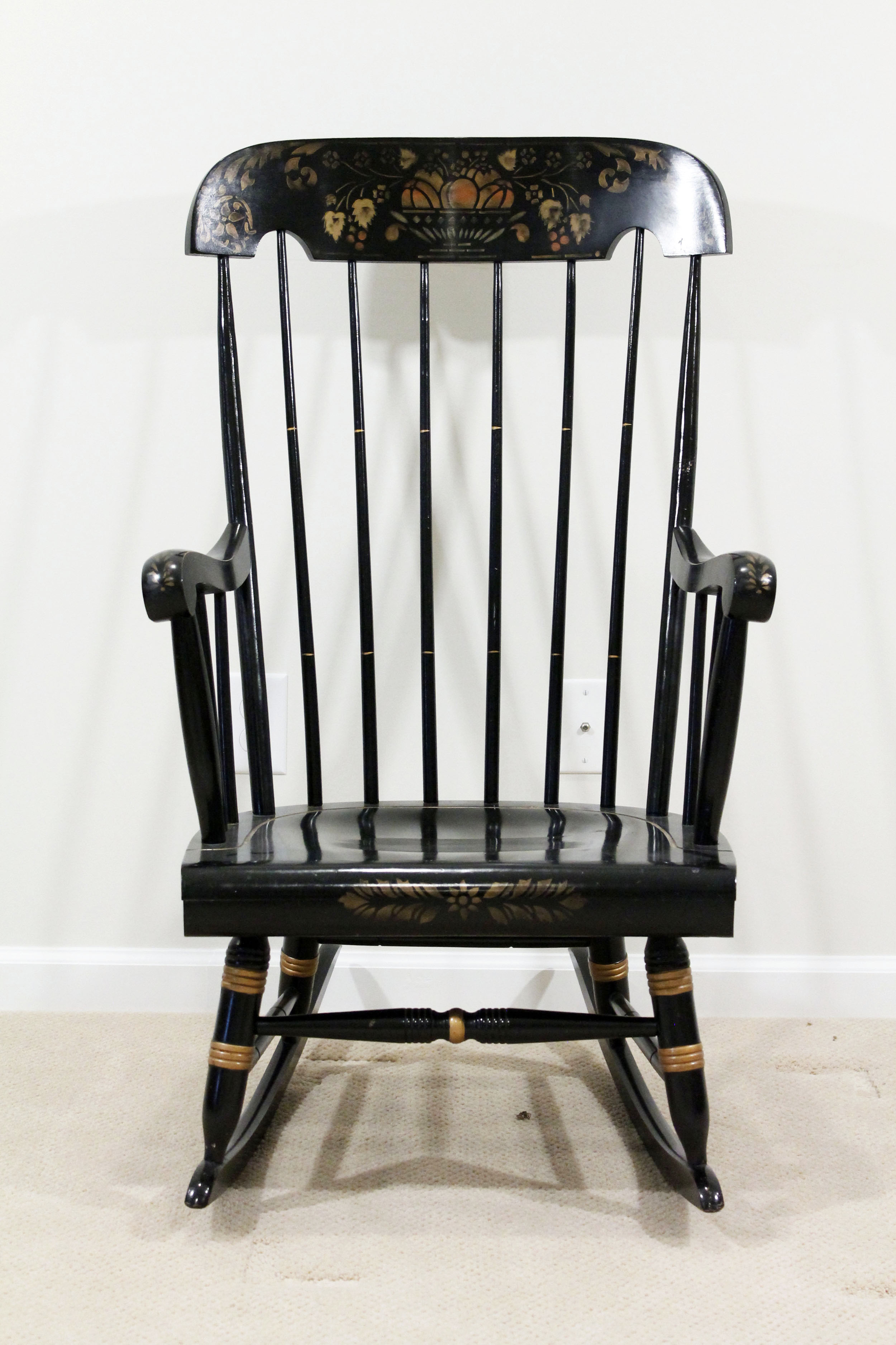 Vintage Nichols and Stone Windsor Style Rocking Chair EBTH