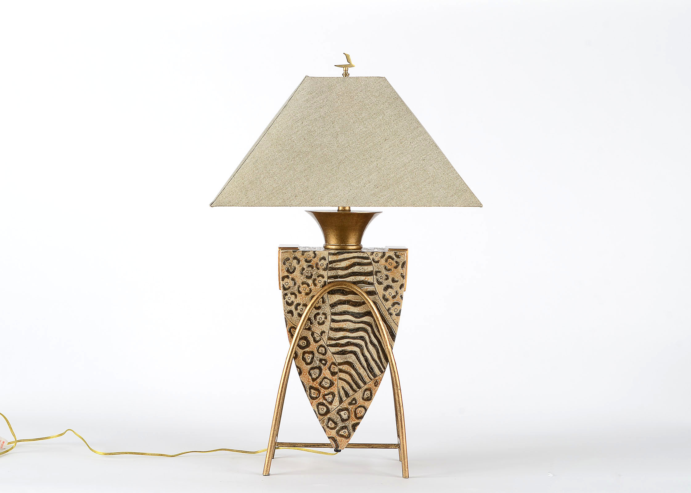 animal print table lamp