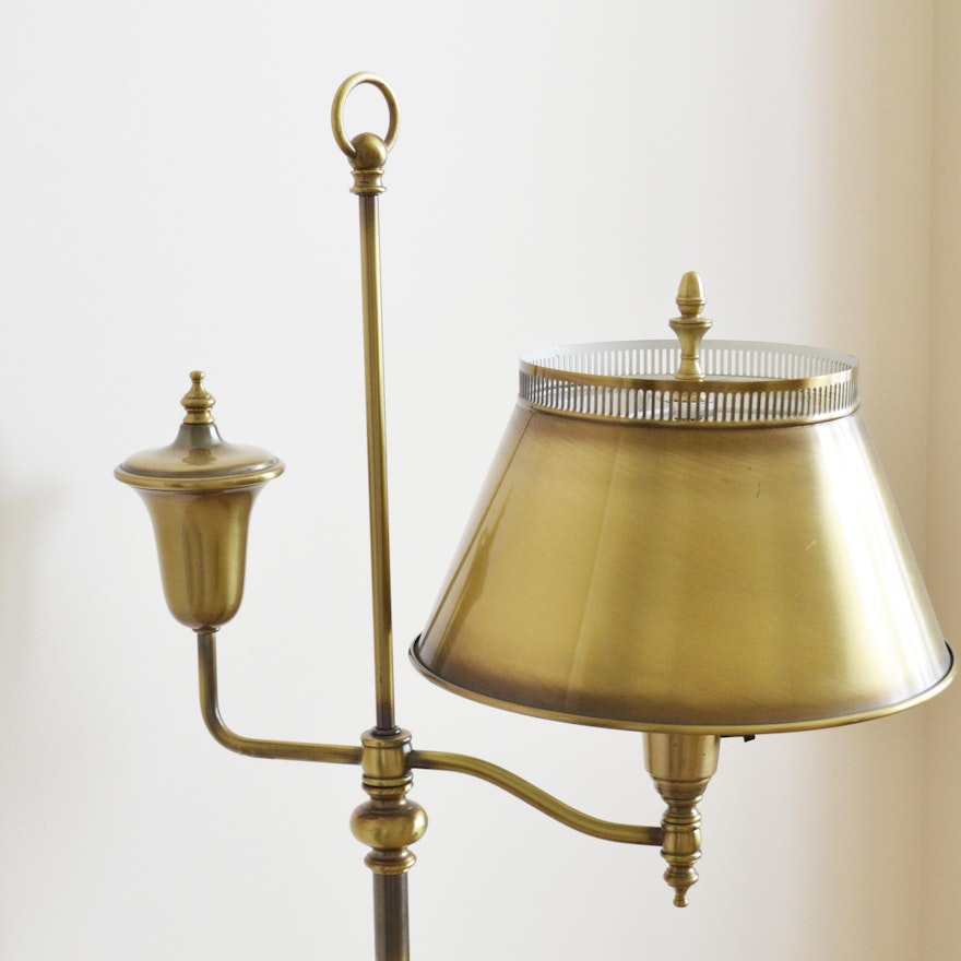 Vintage Rembrandt Torchiere Brass Floor Lamp Ebth