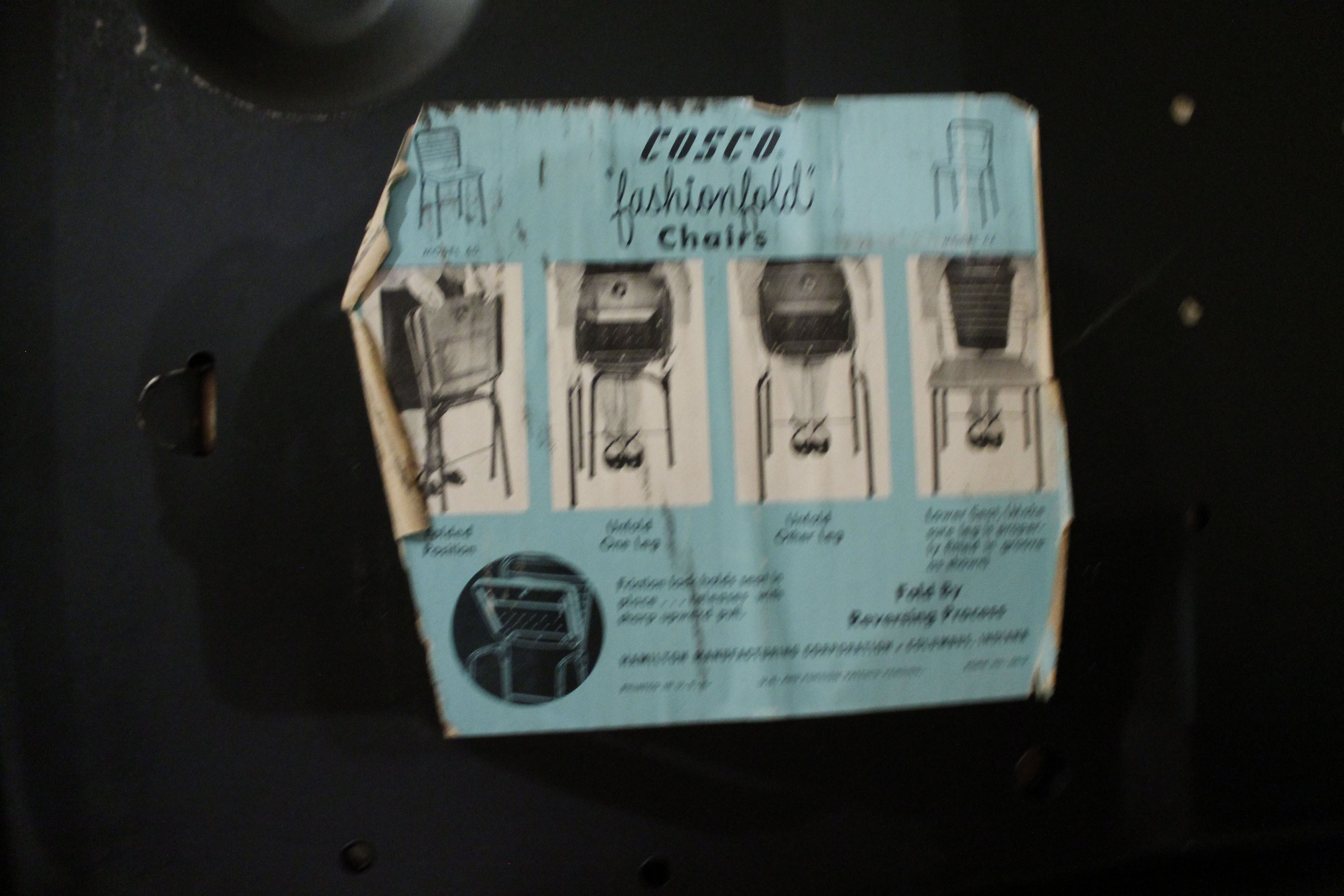 Vintage Cosco Fashion Fold MidCentury Card Table and Chairs EBTH