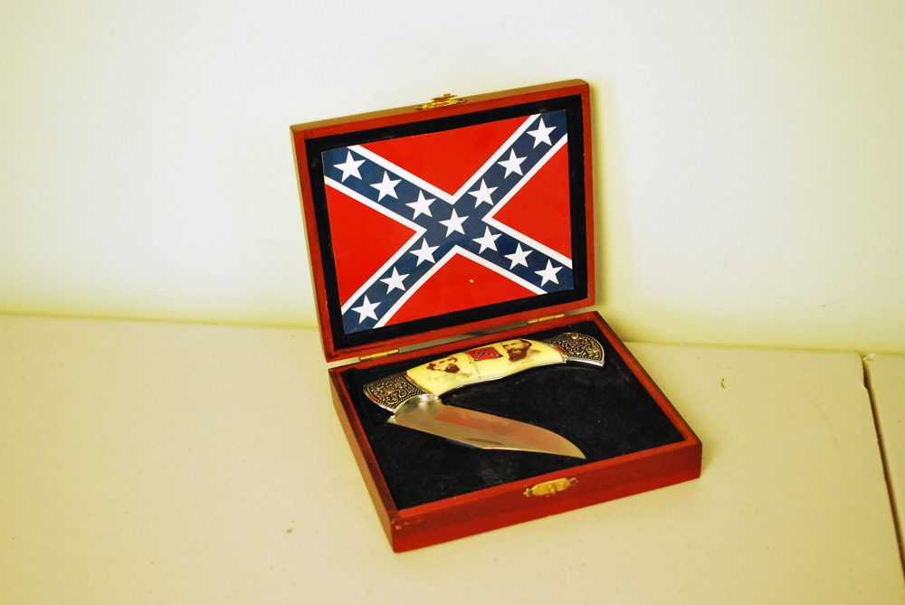 Confederate Generals Pocket Knife and Case EBTH